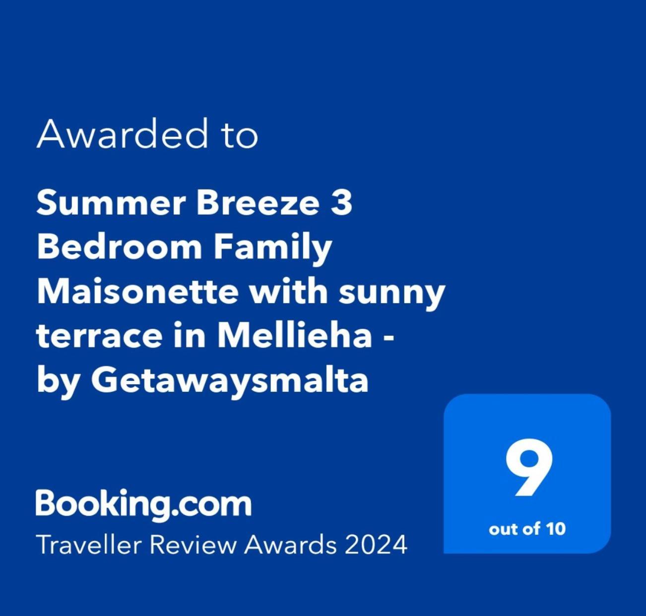 Summer Breeze 3 Bedroom Family Maisonette With Sunny Terrace In Mellieha - By Getawaysmalta Exterior foto